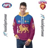 Afl Brisbane Lions Custom Name Number 2024 Home Guernsey Pullover Hoodie Front 1.jpg - demo10