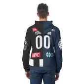 Afl Carlton Blues Collingwood Magpies Custom Name Number Half Guernsey 2025 Hoodie Back.jpg - demo10
