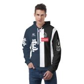 Afl Carlton Blues Collingwood Magpies Custom Name Number Half Guernsey 2025 Hoodie Front.jpg - demo10