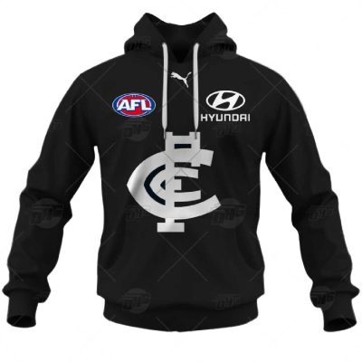 AFL Carlton Blues Custom Name Number 2022 Home Guernsey Pullover Hoodie