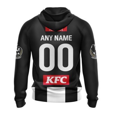 AFL Collingwood Magpies Custom Name Number 2023 Home Guernsey Pullover Hoodie