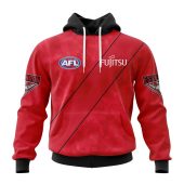 Afl Essendon Bombers Custom Name Number 2023 Clash Guernsey Pullover Hoodie Front.jpg - demo10