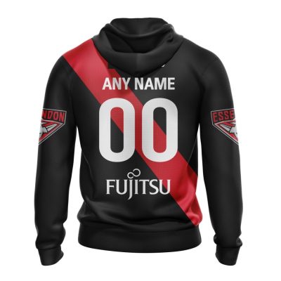 AFL Essendon Bombers Custom Name Number 2023 Home Guernsey Pullover Hoodie