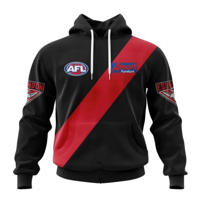 AFL Essendon Bombers Custom Name Number 2023 Home Guernsey Pullover Hoodie