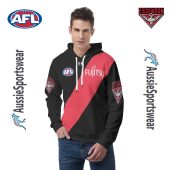 Afl Essendon Bombers Custom Name Number 2024 Home Guernsey Pullover Hoodie Front.jpg - demo10