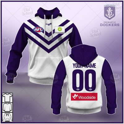 AFL Fremantle Dockers Custom Name Number 2021 Clash Guernsey Pullover Hoodie