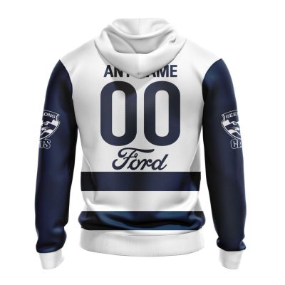 AFL Geelong Cats Custom Name Number 2023 Home Guernsey Pullover Hoodie