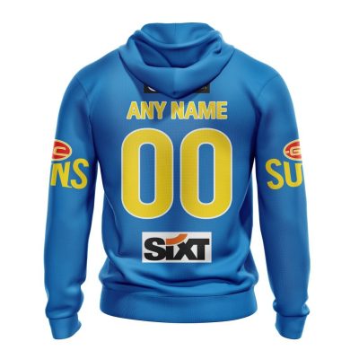 AFL Gold Coast Suns Custom Name Number 2023 Clash Guernsey Pullover Hoodie