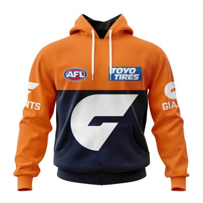 AFL Greater Western Sydney Giants Custom Name Number 2023 Home Guernsey Pullover Hoodie