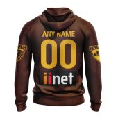 Afl Hawthorn Hawks Custom Name Number 2023 Clash Guernsey Pullover Hoodie Back.jpg - demo10