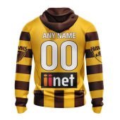 Afl Hawthorn Hawks Custom Name Number 2023 Home Guernsey Pullover Hoodie Back.jpg - demo10