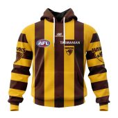 Afl Hawthorn Hawks Custom Name Number 2023 Home Guernsey Pullover Hoodie Front.jpg - demo10