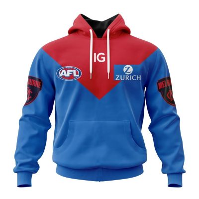 AFL Melbourne Demons Custom Name Number 2023 Clash Guernsey Pullover Hoodie