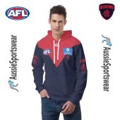 Afl Melbourne Demons Custom Name Number 2024 Home Guernsey Pullover Hoodie Front.jpg - demo10