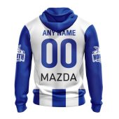 Afl North Melbourne Kangaroos Custom Name Number 2023 Home Guernsey Pullover Hoodie Back.jpg - demo10