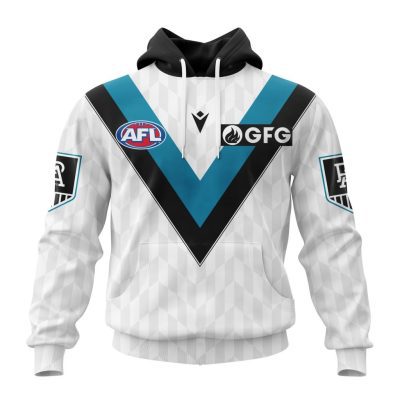 AFL Port Adelaide Custom Name Number 2023 Clash Guernsey Pullover Hoodie