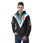 Afl Port Adelaide Custom Name Number 2026 Home Guernsey Pullover Hoodie Front.jpg - demo10
