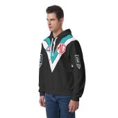 Afl Port Adelaide Custom Name Number 2026 Home Guernsey Pullover Hoodie Left.jpg - demo10