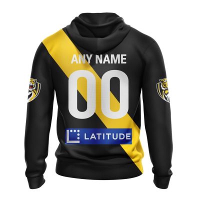 AFL Richmond Tigers Custom Name Number 2023 Home Guernsey Pullover Hoodie