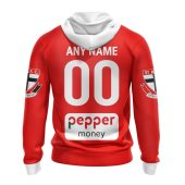 Afl St Kilda Saints Custom Name Number 2023 Clash Guernsey Pullover Hoodie Back.jpg - demo10