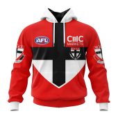 Afl St Kilda Saints Custom Name Number 2023 Clash Guernsey Pullover Hoodie Front.jpg - demo10