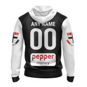 Afl St Kilda Saints Custom Name Number 2023 Home Guernsey Pullover Hoodie Back.jpg - demo10