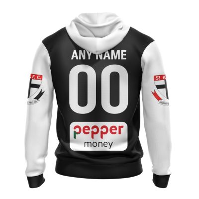 AFL St Kilda Saints Custom Name Number 2023 Home Guernsey Pullover Hoodie