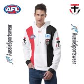 Afl St Kilda Saints Custom Name Number 2024 Home Guernsey Pullover Hoodie Front.jpg - demo10