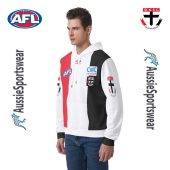 Afl St Kilda Saints Custom Name Number 2024 Home Guernsey Pullover Hoodie Left Side.jpg - demo10