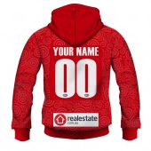 Afl Sydney Swans Custom Name Number 2022 Indigenous Guernsey Pullover Hoodie Back.jpg - demo10