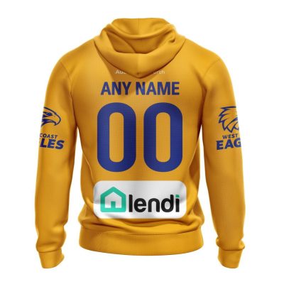 AFL West Coast Eagles Custom Name Number 2023 Clash Guernsey Pullover Hoodie