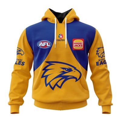 AFL West Coast Eagles Custom Name Number 2023 Clash Guernsey Pullover Hoodie