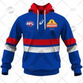 Afl Western Bulldogs Custom Name Number 2022 Clash Guernsey Pullover Hoodie.jpg - demo10