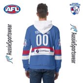 Afl Western Bulldogs Custom Name Number 2024 Home Guernsey Pullover Hoodie Back.jpg - demo10
