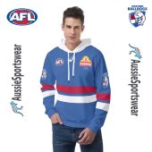 Afl Western Bulldogs Custom Name Number 2024 Home Guernsey Pullover Hoodie Front.jpg - demo10
