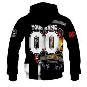 Afl Collingwood Magpies Acdc Mix Custom Name Number 2023 Home Guernsey Pullover Hoodie Back.jpg - demo10