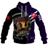 Afl Fremantle Dockers Acdc Mix Custom Name Number 2023 Home Guernsey Pullover Hoodie Front.jpg - demo10