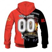 Afl Gold Coast Suns Acdc Mix Custom Name Number 2023 Home Guernsey Pullover Hoodie Back.jpg - demo10