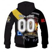 Afl Richmond Tigers Acdc Mix Custom Name Number 2023 Home Guernsey Pullover Hoodie Back.jpg - demo10