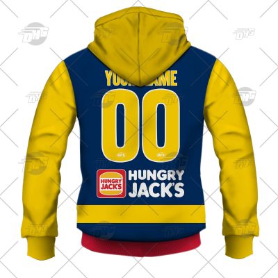 AFL Adelaide Crows Custom Name Number 2022 Home Guernsey Pullover Hoodie