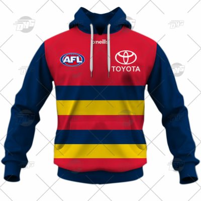 AFL Adelaide Crows Custom Name Number 2022 Clash Guernsey Pullover Hoodie