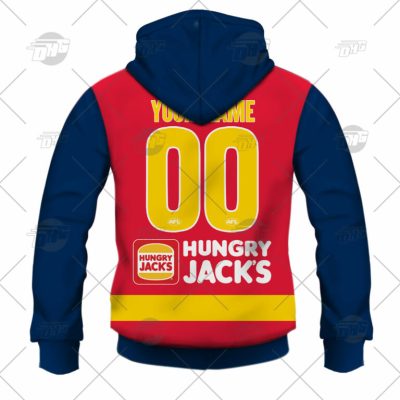 AFL Adelaide Crows Custom Name Number 2022 Clash Guernsey Pullover Hoodie