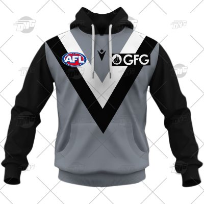 AFL Port Adelaide Custom Name Number 2022 Clash Guernsey Pullover Hoodie