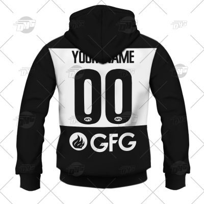 AFL Port Adelaide Custom Name Number 2022 Home Guernsey Pullover Hoodie