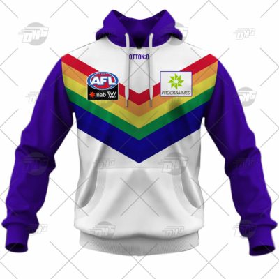 AFL Fremantle Dockers Custom Name Number 2022 Pride Guernsey Pullover Hoodie