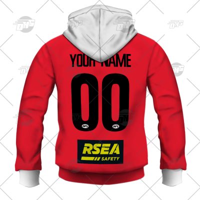 AFL St Kilda Saints Custom Name Number 2022 Clash Guernsey Pullover Hoodie