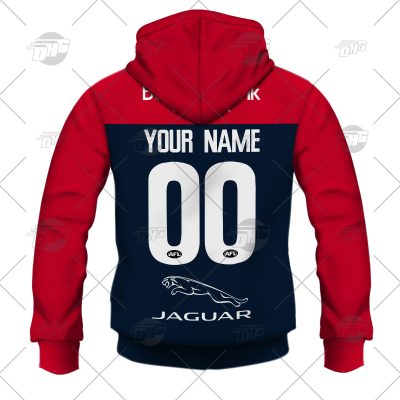 AFL Melbourne Demons Custom Name Number 2022 Home Guernsey Pullover Hoodie