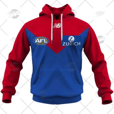 AFL Melbourne Demons Custom Name Number 2022 Clash Guernsey Pullover Hoodie