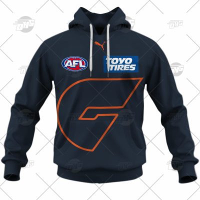AFL Greater Western Sydney Giants Custom Name Number 2022 Never Surrender Guernsey Pullover Hoodie