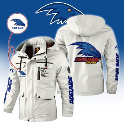 Adelaide Crows AFL Custom Name Windbreaker Jacket v1